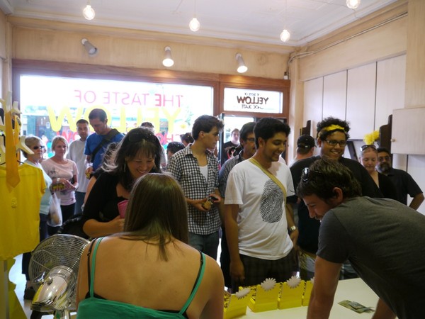 People flock to buy Yellow Chocolate